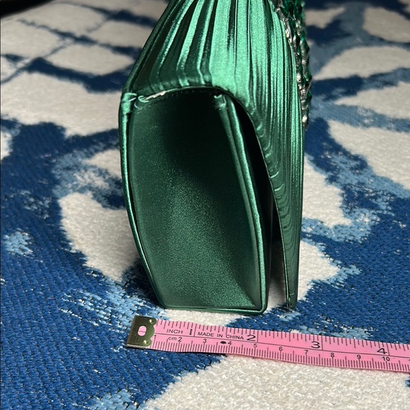 Wicked green fancy going out purse with jewel  details - Picture 12 of 16